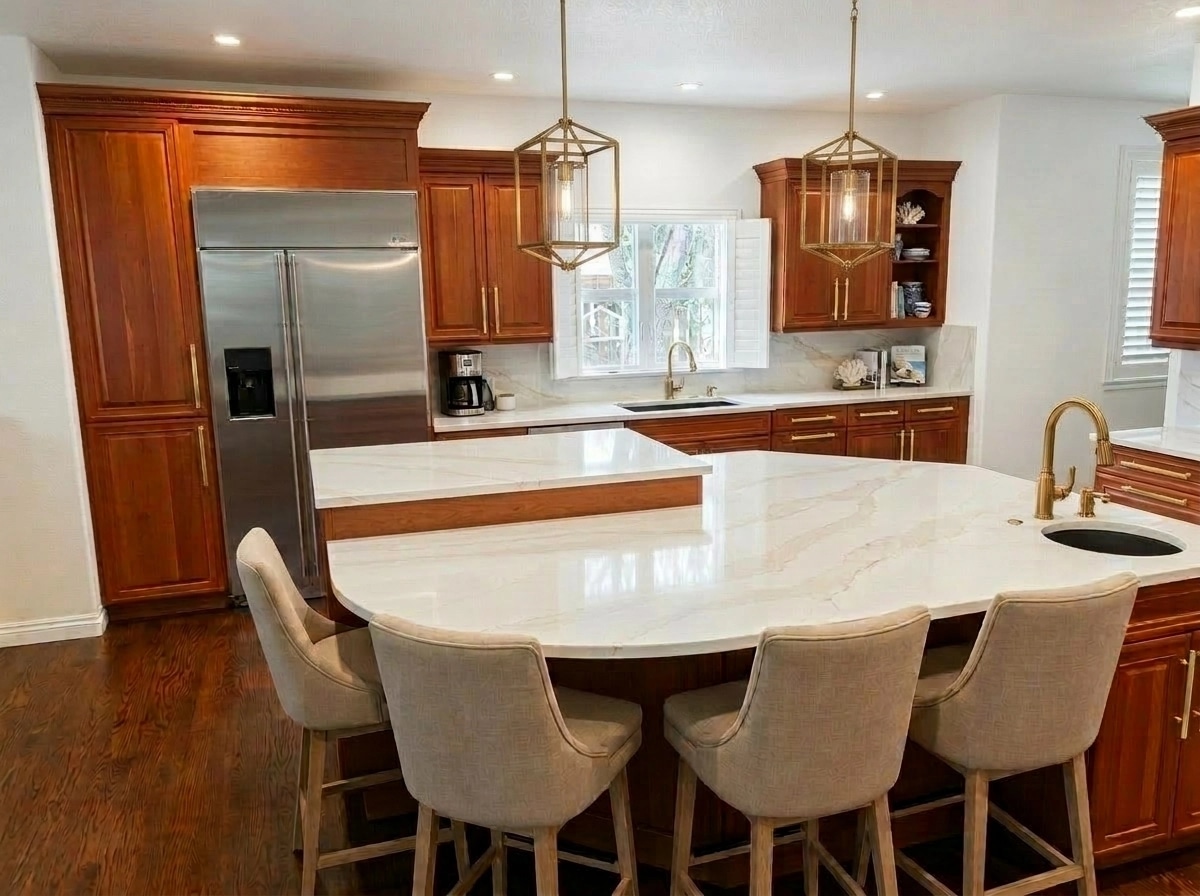 Interior design in Coastal / Hamptons style — Kitchen by GenRoom AI