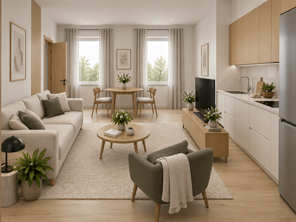 Scandinavian Living Room design — interior photo by GenRoom AI