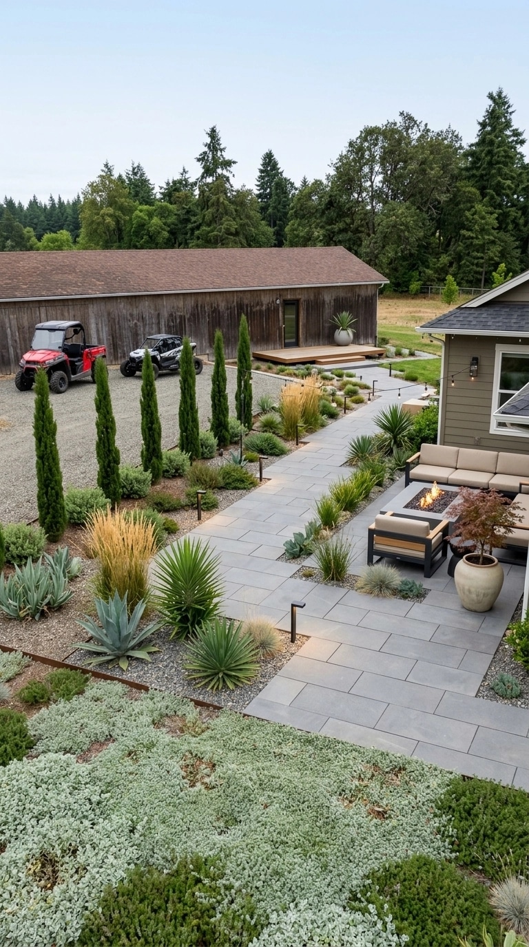 Landscape design in Minimalist Yard style — Yard by GenRoom AI