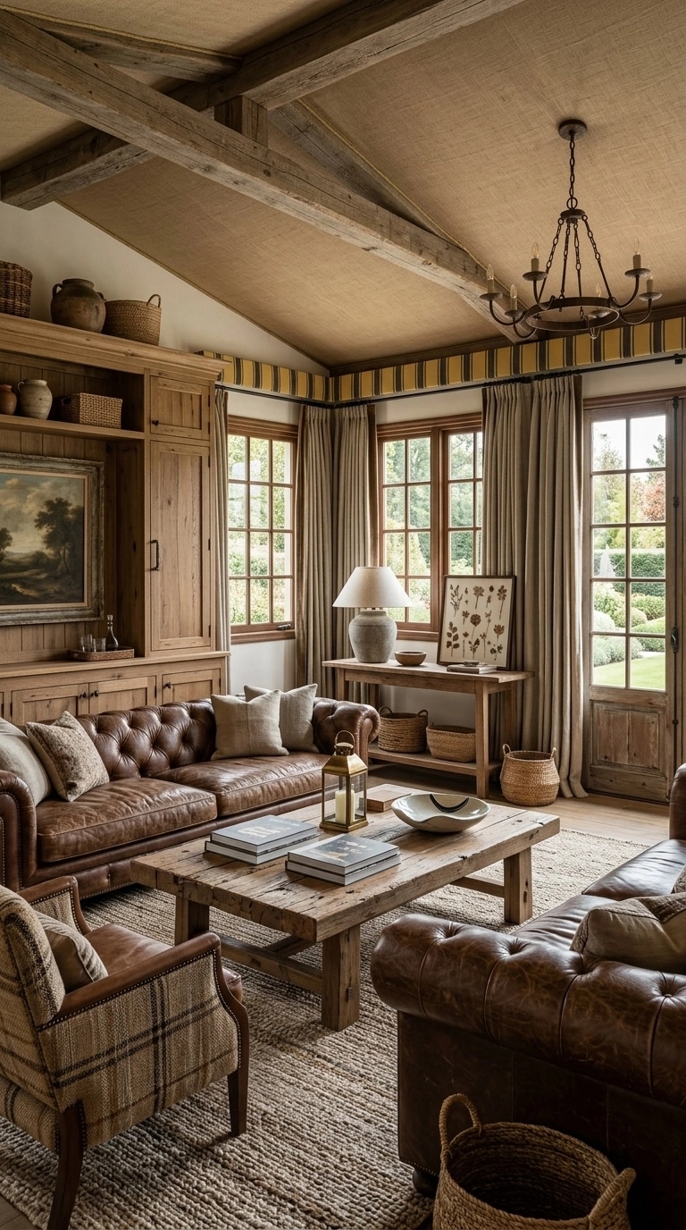 Interior design in Rustic style — Living Room by GenRoom AI