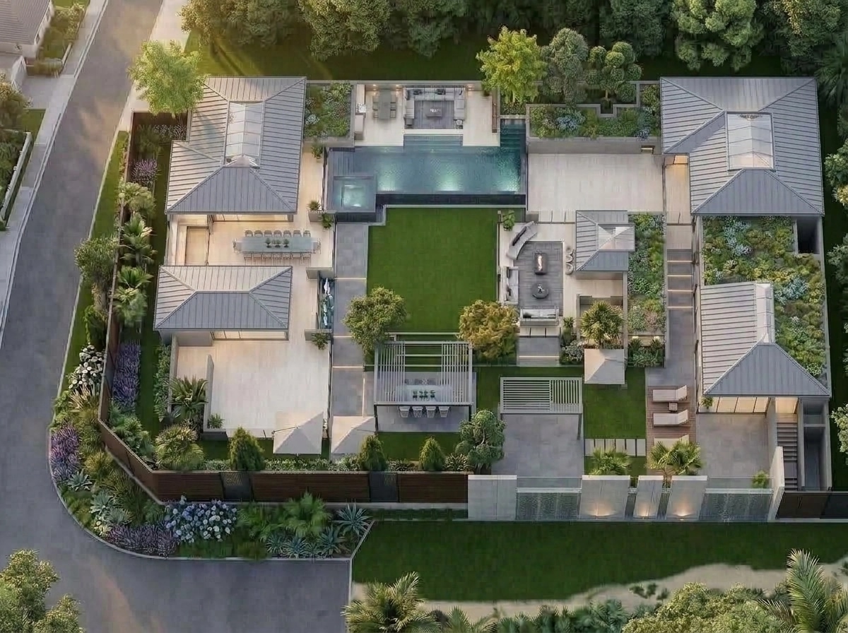 Contemporary Yard Yard design — yard photo by GenRoom AI