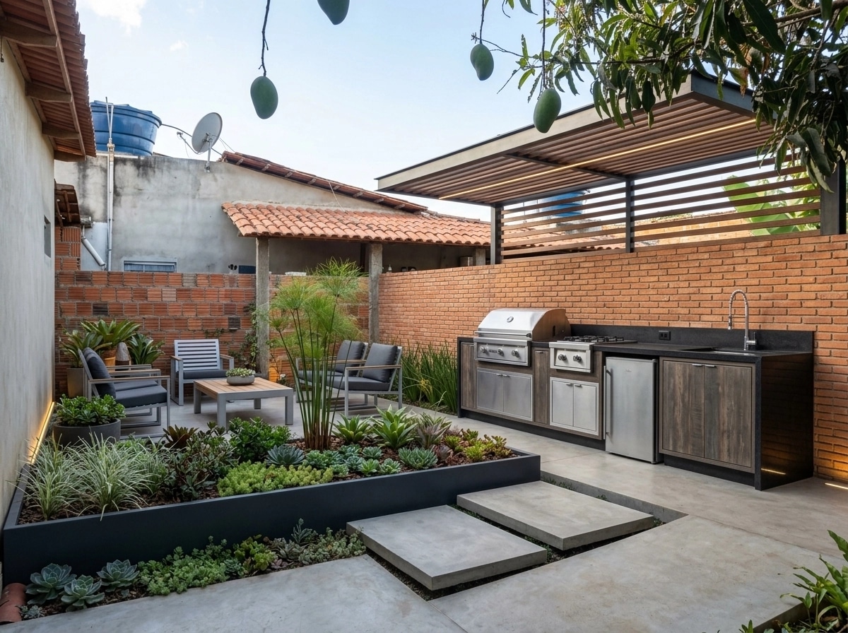Landscape design in Contemporary Yard style — Yard by GenRoom AI