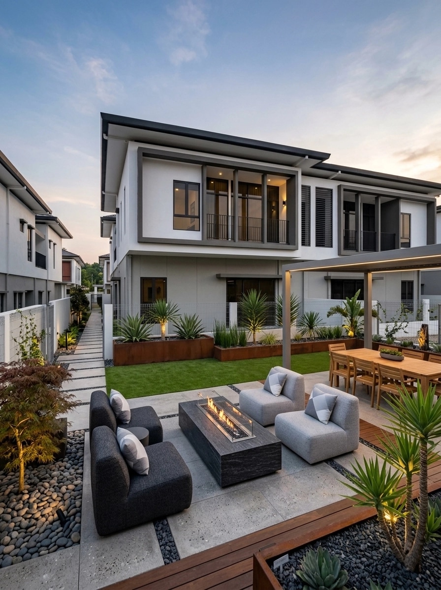 Landscape design in Contemporary Yard style — Yard by GenRoom AI