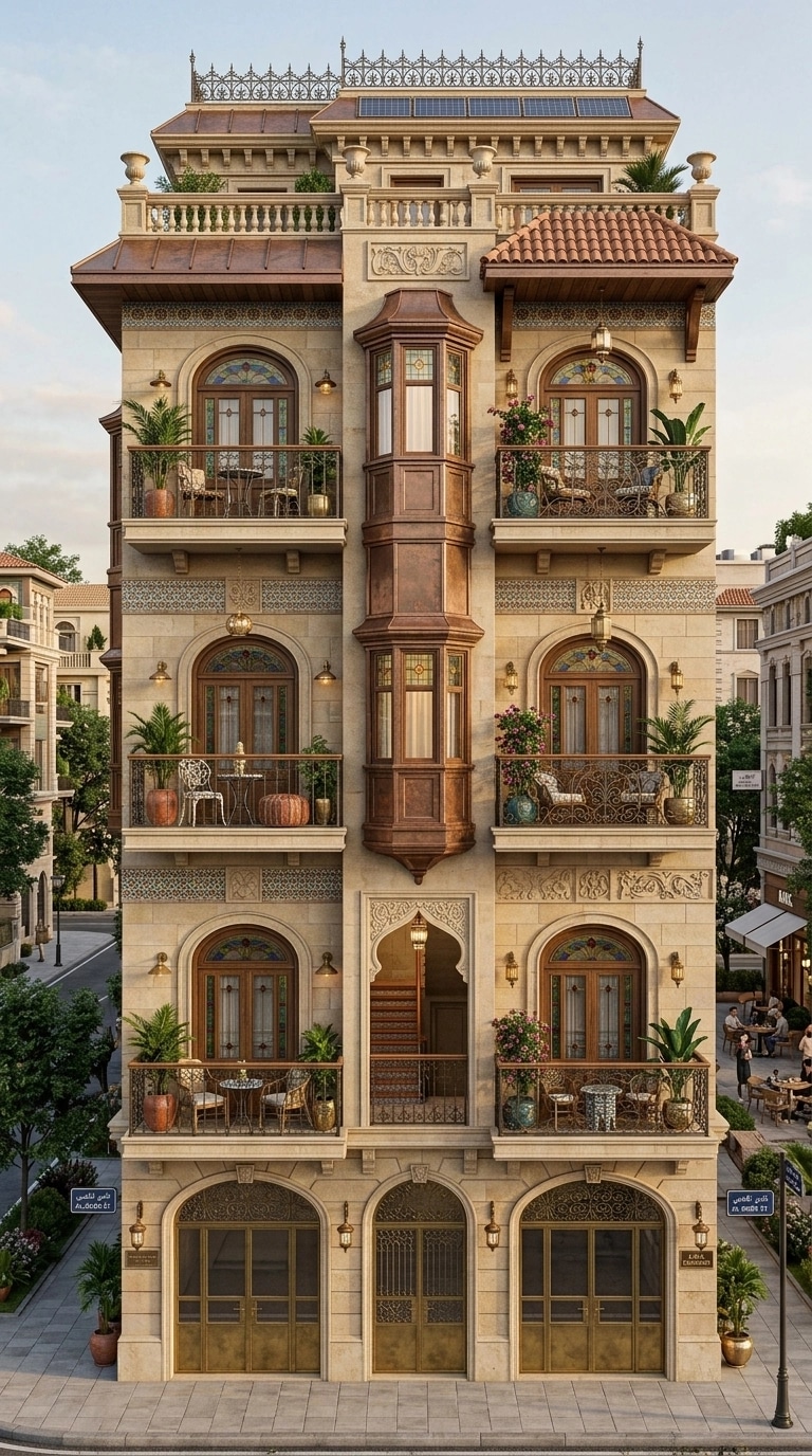 Facade design in Eclectic Facade style — Facade by GenRoom AI