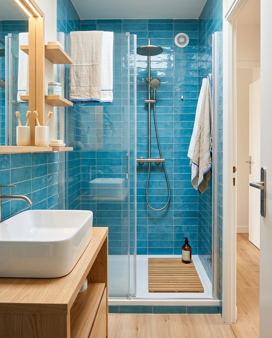 Scandinavian Bathroom design — interior photo by GenRoom AI