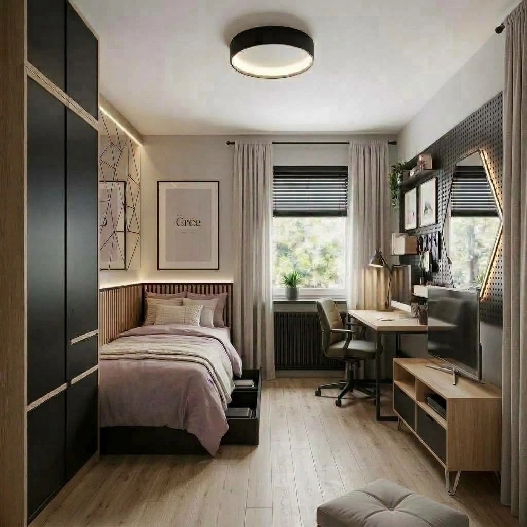 Interior design in Loft / Industrial style — Kids Room by GenRoom AI