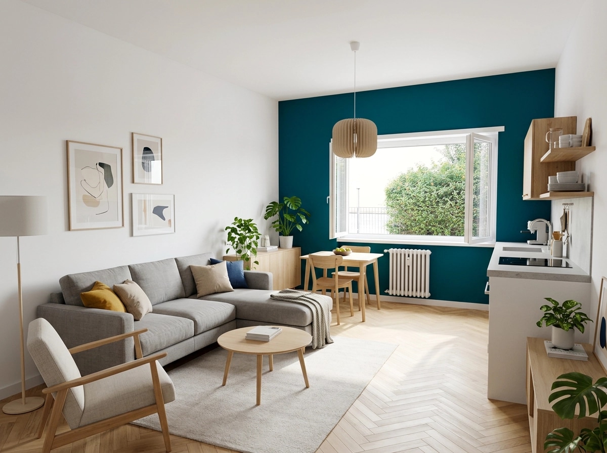 Interior design in Scandinavian style — Living Room by GenRoom AI