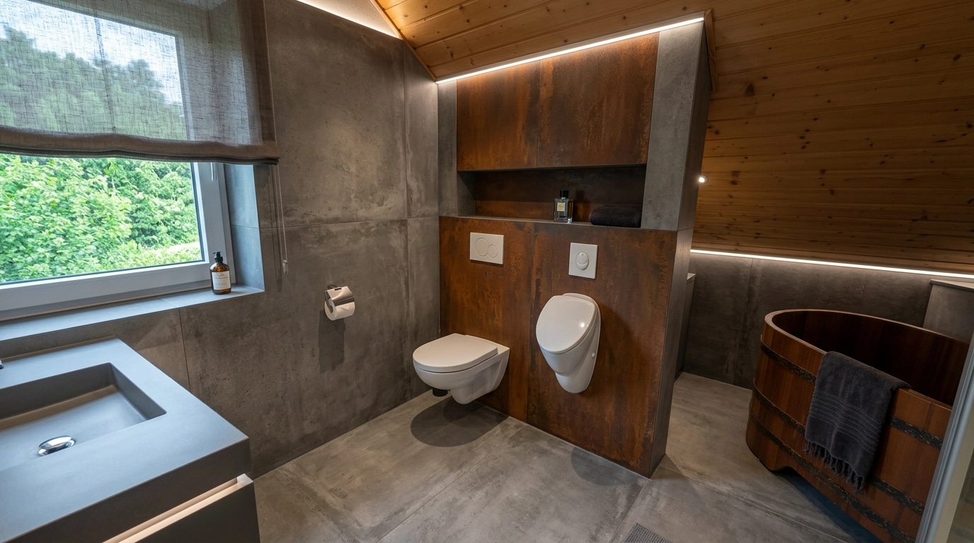 Minimalism Bathroom design — interior photo by GenRoom AI
