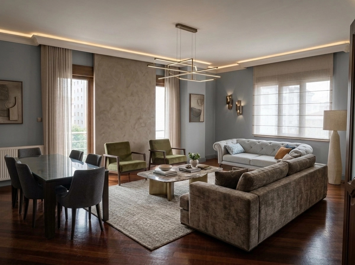 Interior design in Contemporary style — Living Room by GenRoom AI