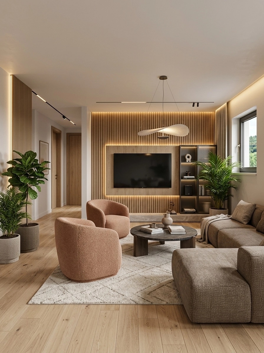 Interior design in Contemporary style — Living Room by GenRoom AI