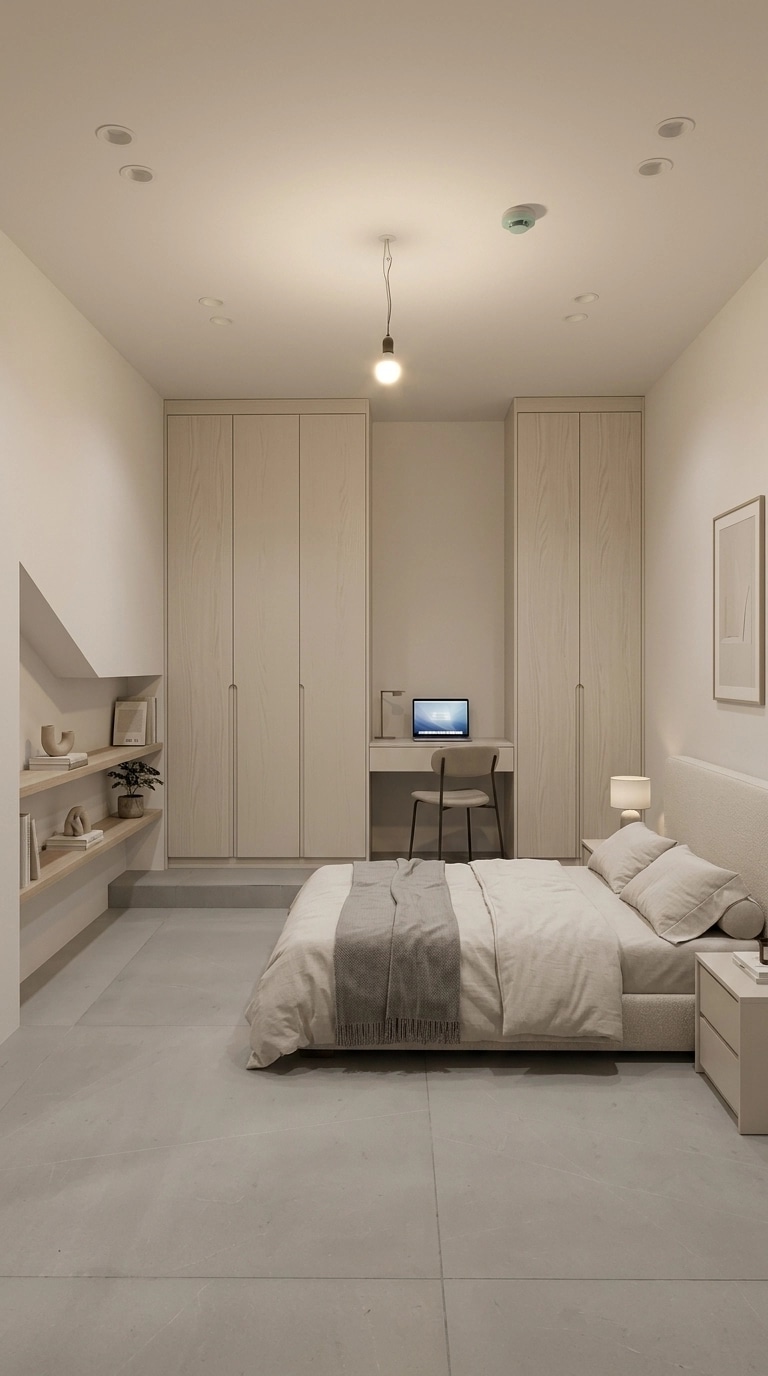 Minimalism Bedroom design — interior photo by GenRoom AI