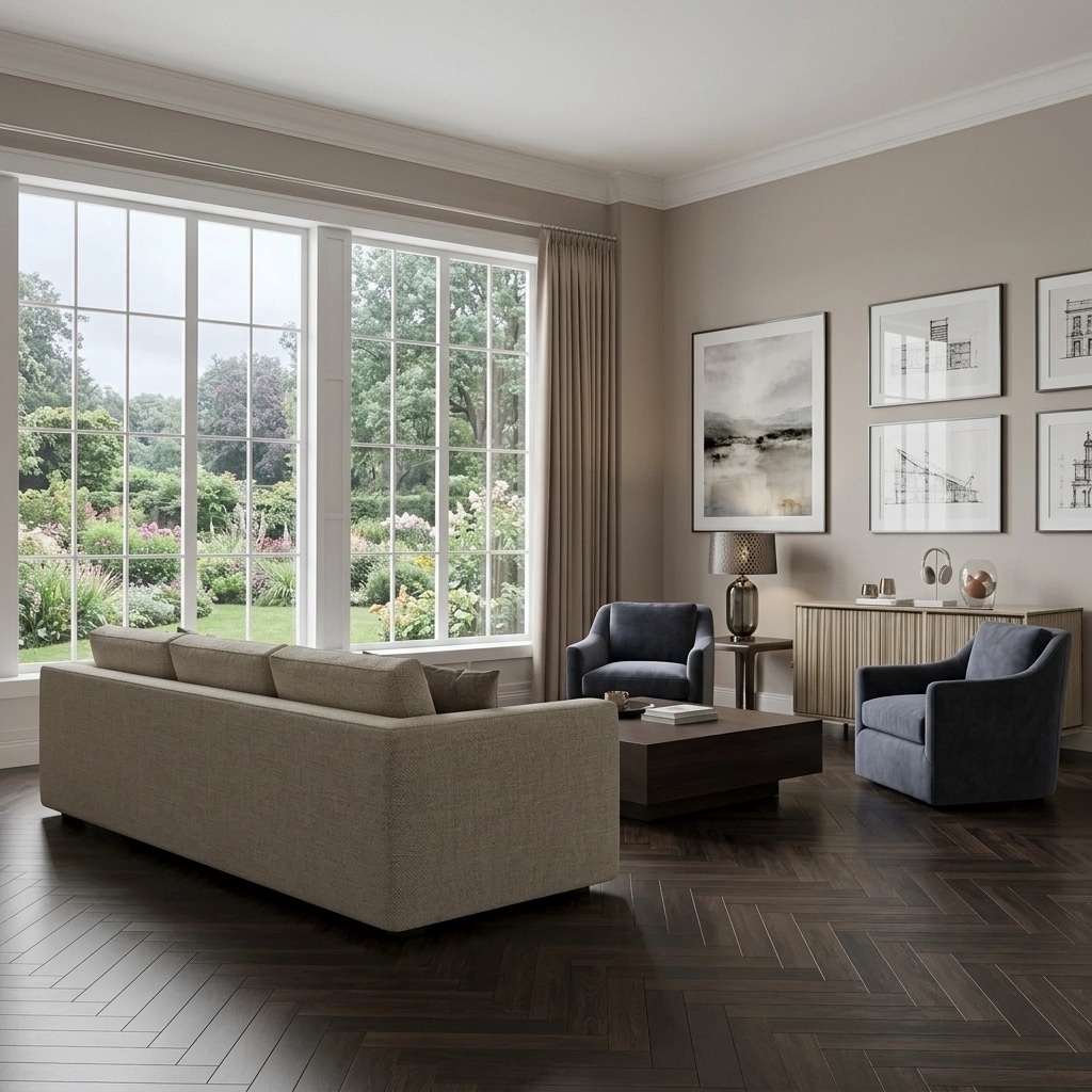 Interior design in Transitional style — Living Room by GenRoom AI