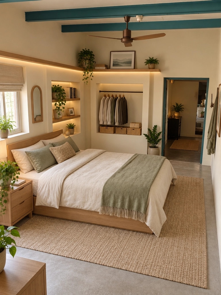 Interior design in Minimalism style — Bedroom by GenRoom AI