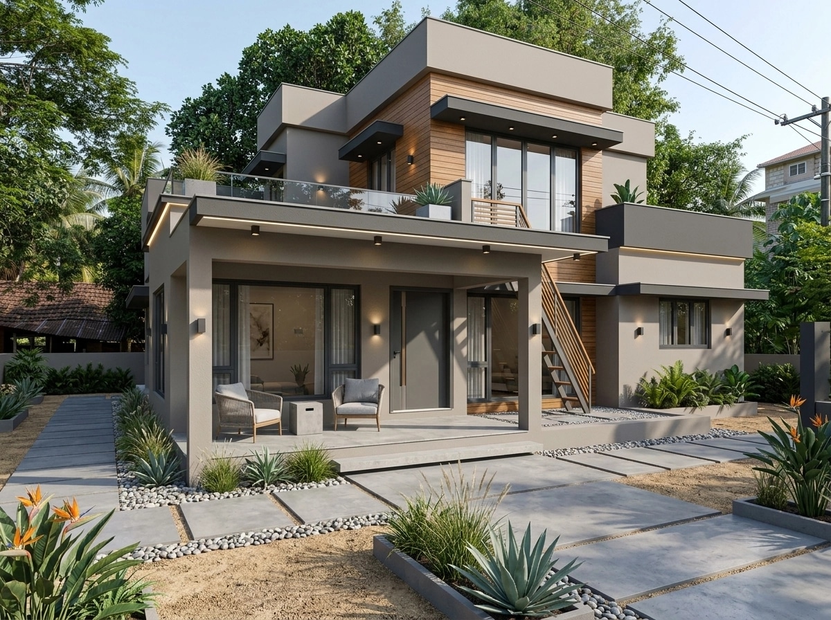 Contemporary Facade Facade design — facade photo by GenRoom AI