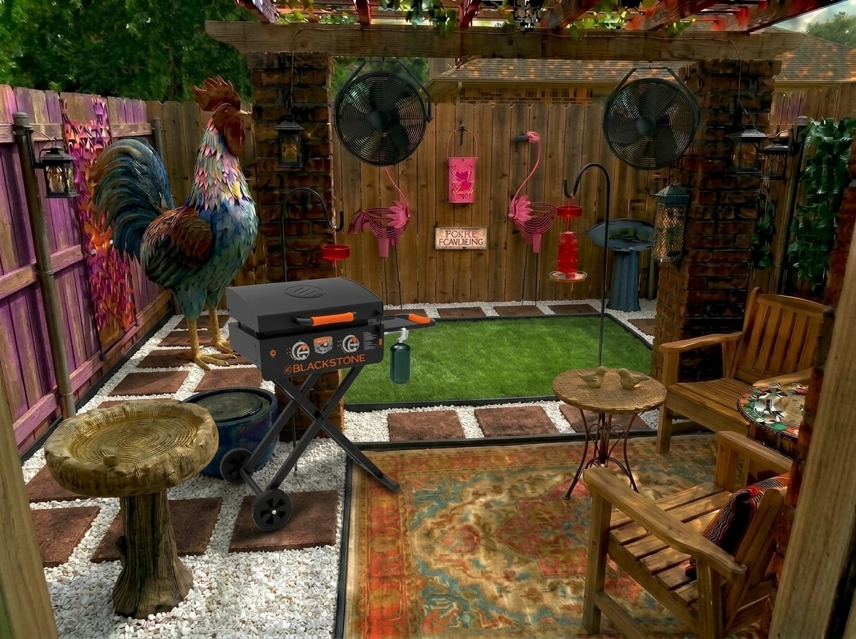 Landscape design in Mediterranean Yard style — Yard by GenRoom AI