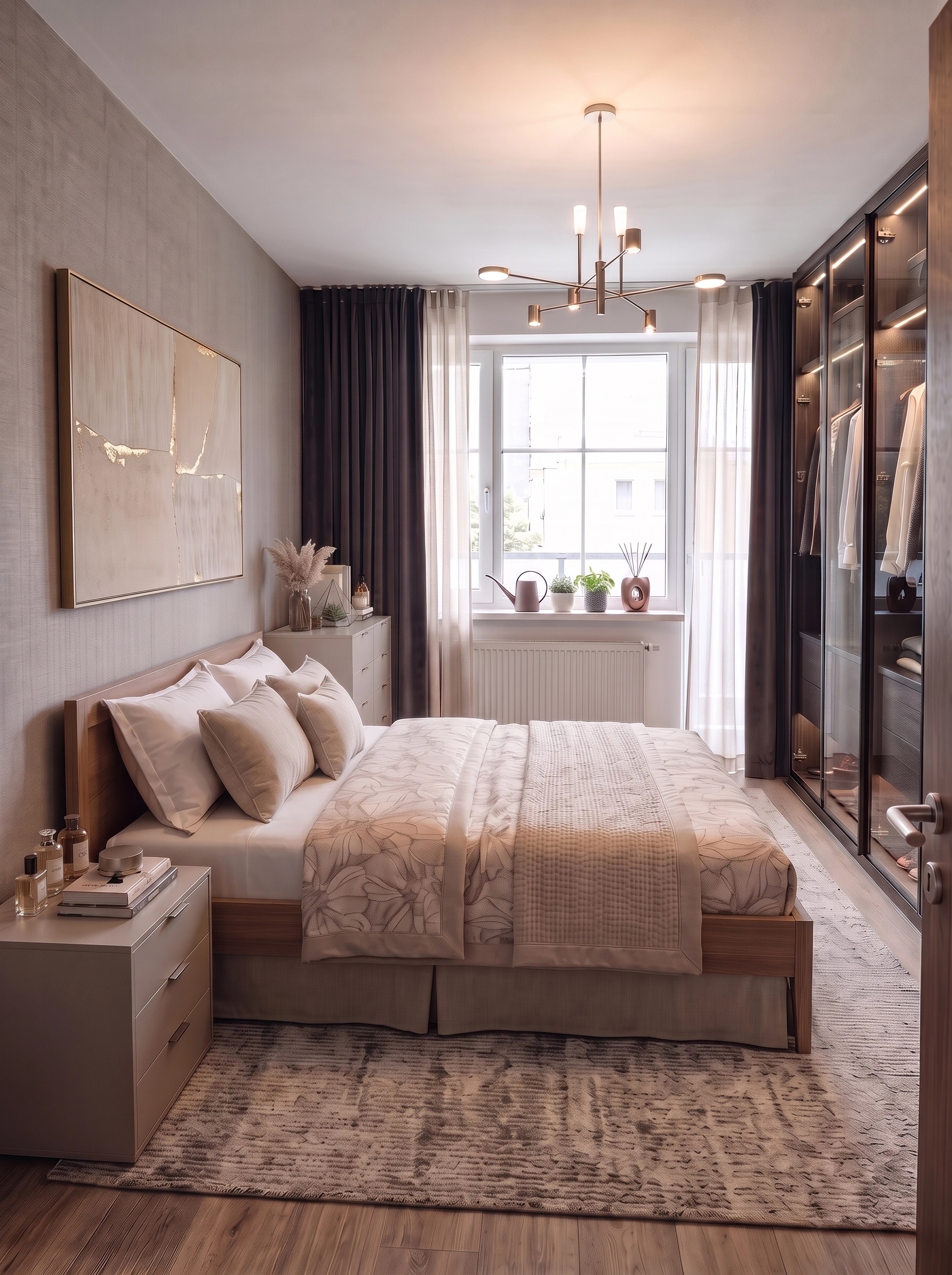 Contemporary Bedroom design — interior photo by GenRoom AI