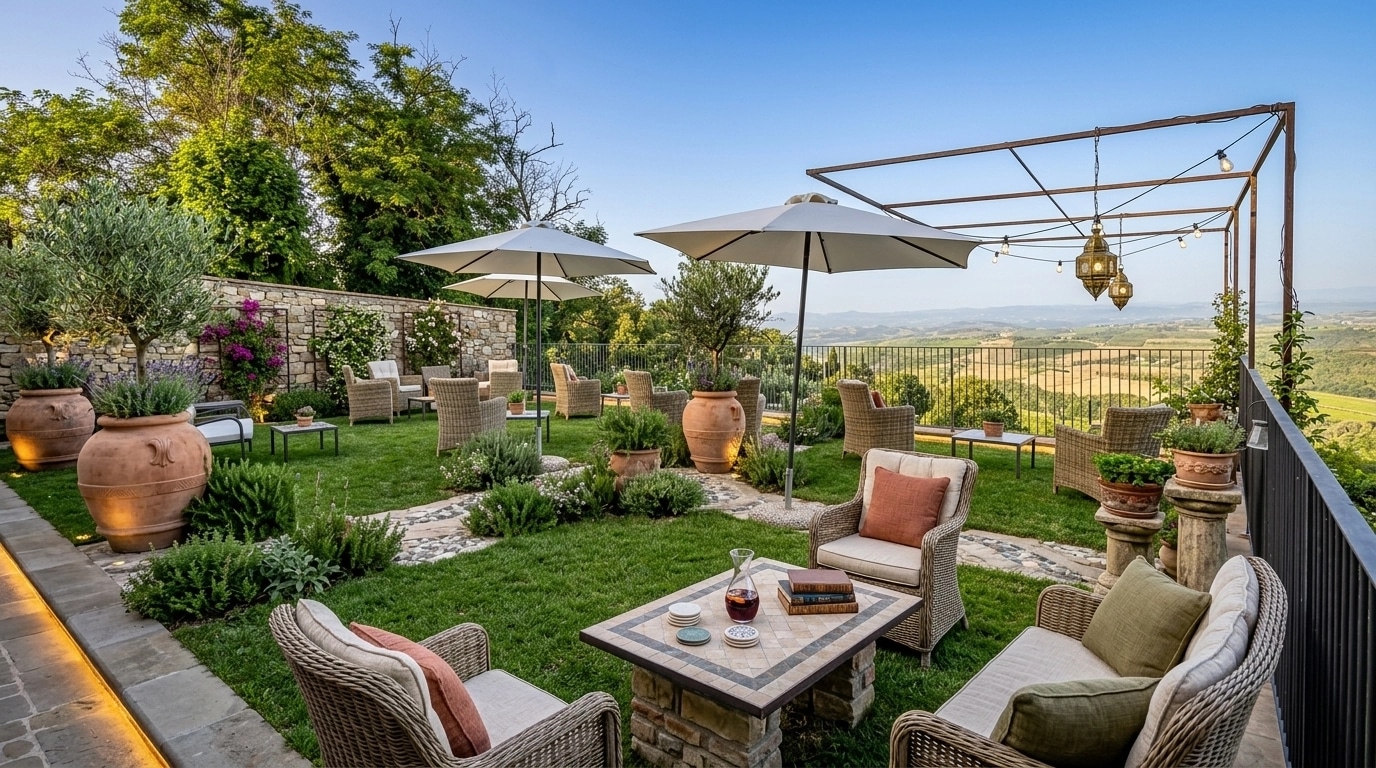Mediterranean Yard Yard design — yard photo by GenRoom AI