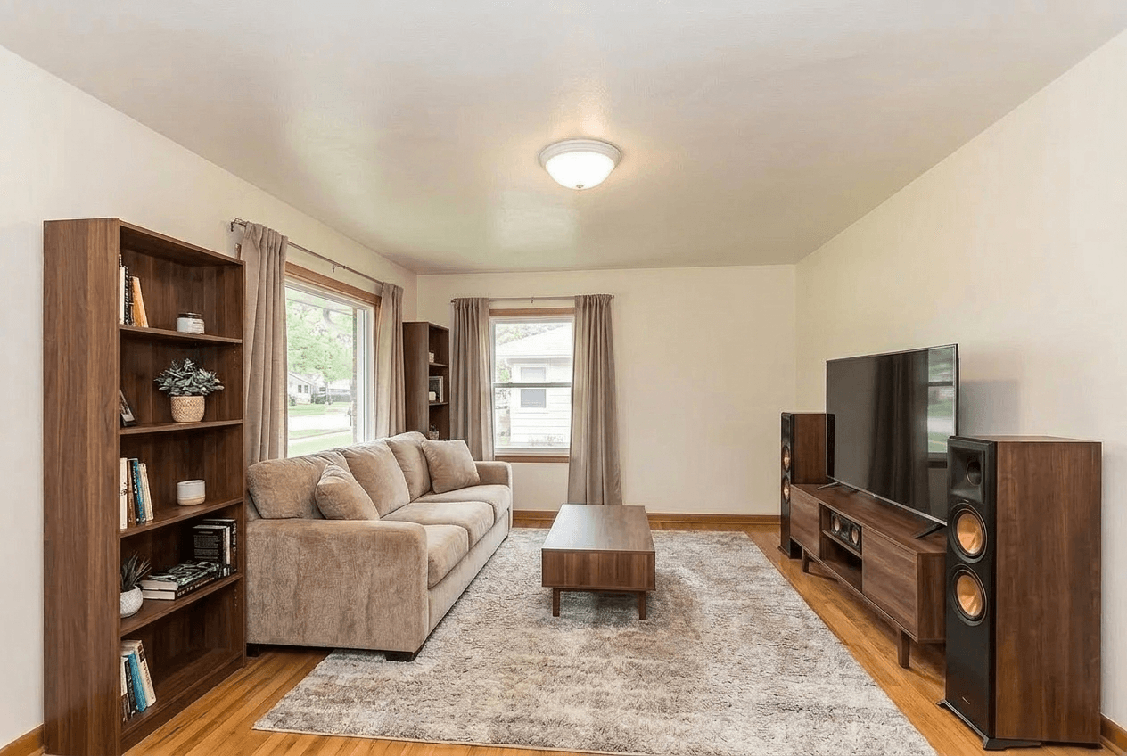 Living Room interior in no_style style — photo by GenRoom AI