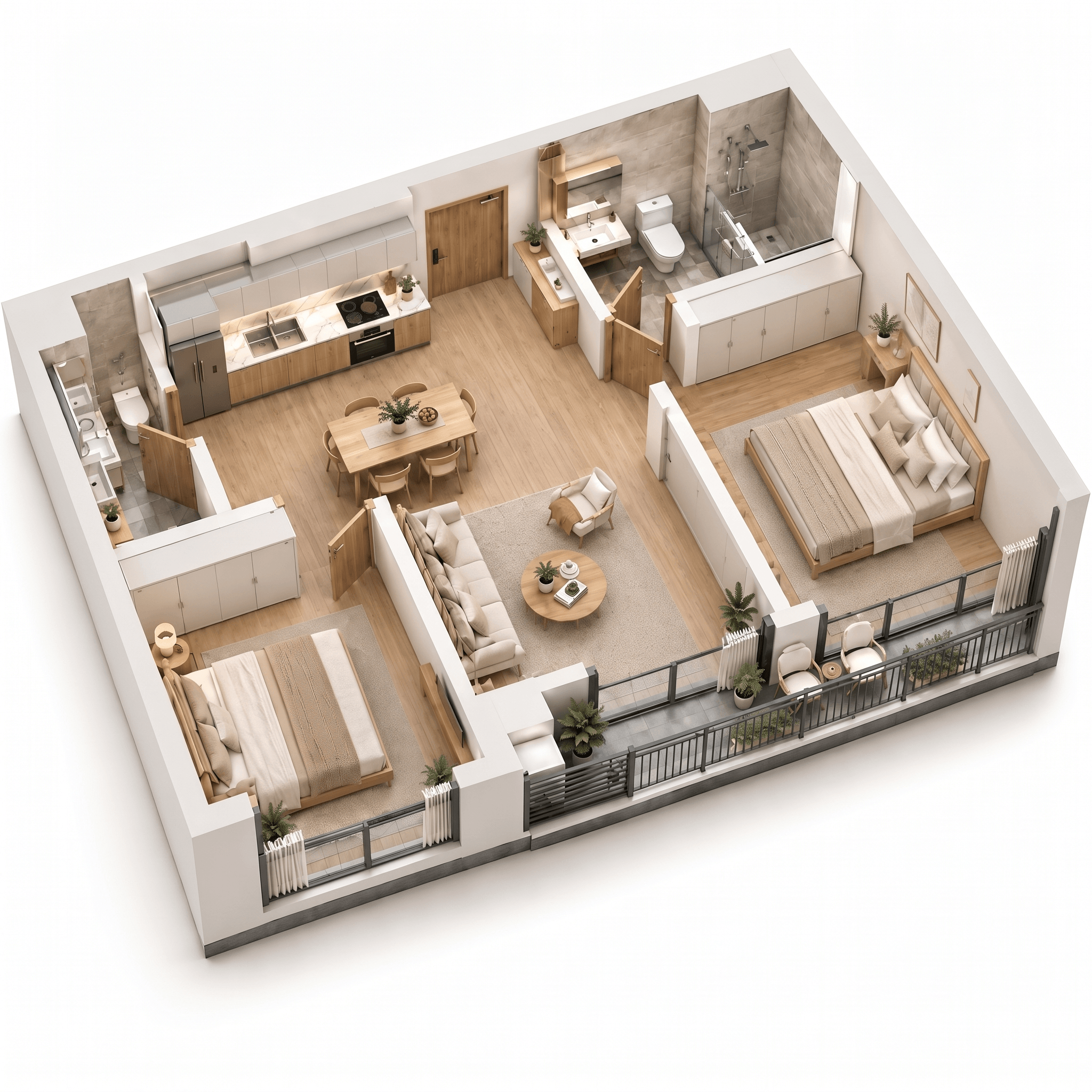 Design interior în stil Minimalism — Living de GenRoom AI