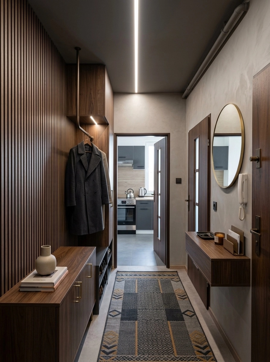Hallway interior in Contemporary style — photo by GenRoom AI