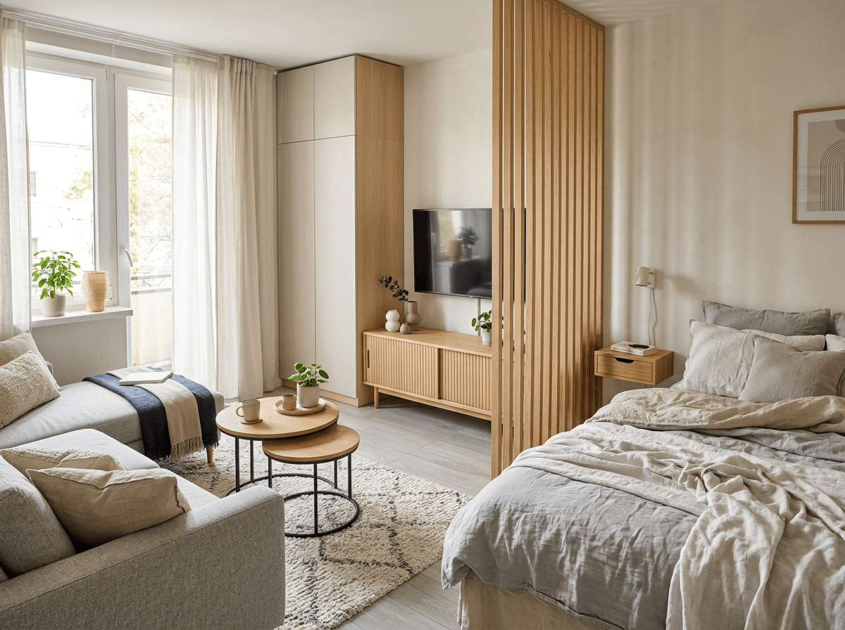 Interior design in Scandinavian style — Living Room by GenRoom AI
