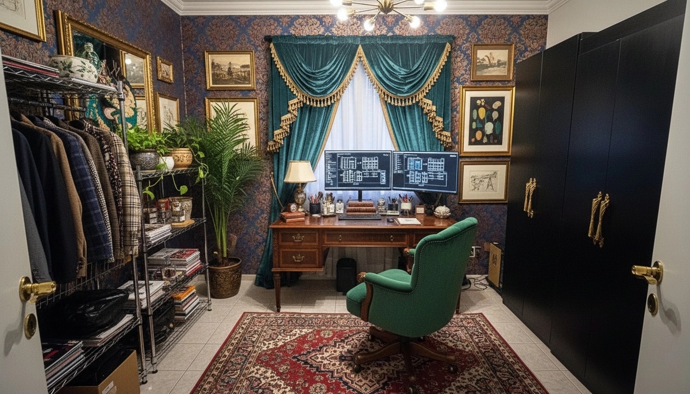Interior design in Maximalist style — Office by GenRoom AI