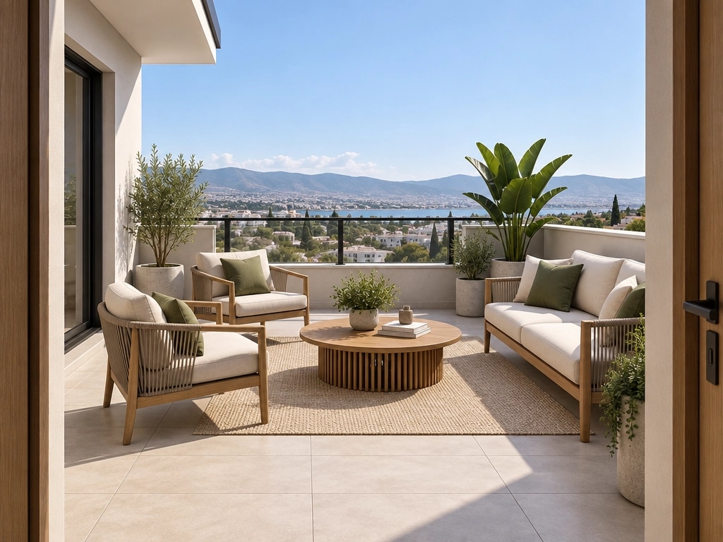 Interior design in Contemporary style — terrace by GenRoom AI
