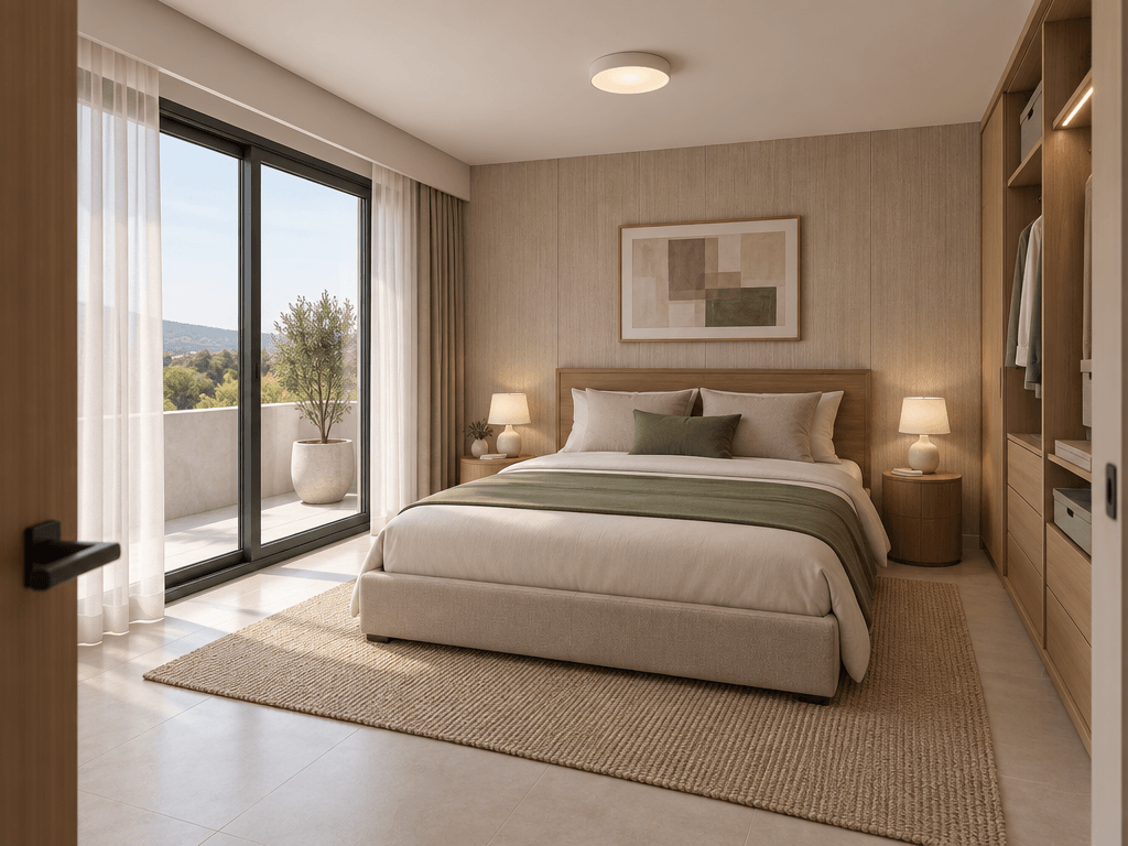 Contemporary Bedroom design — interior photo by GenRoom AI