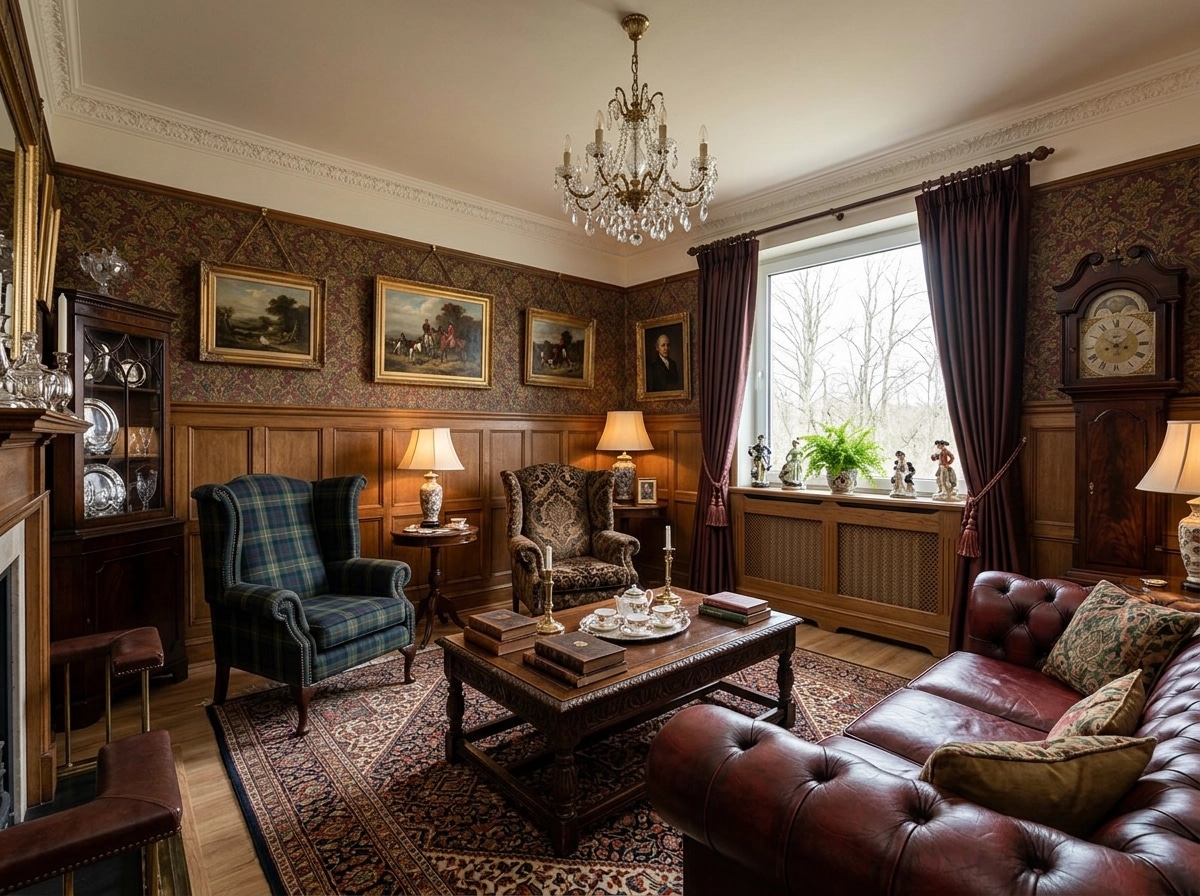 Interior design in British style — Living Room by GenRoom AI