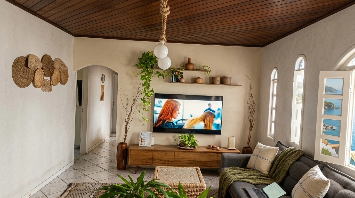 Diseño de interiores en estilo Mediterranean — Salón por GenRoom AI