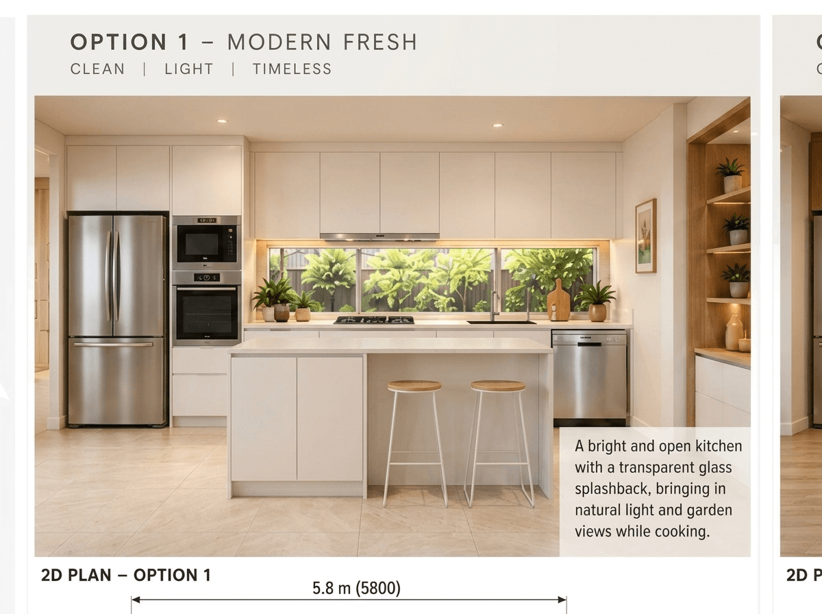 Kitchen interior in no_style style — photo by GenRoom AI