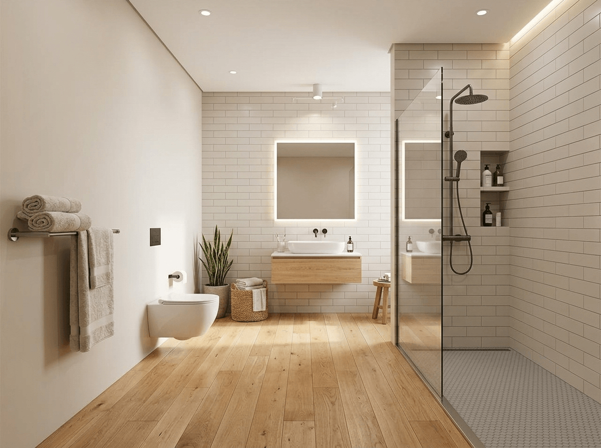 Bathroom interior in no_style style — photo by GenRoom AI