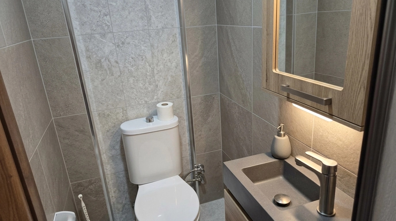 Bathroom interior in no_style style — photo by GenRoom AI