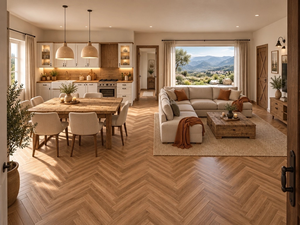 Interiördesign i stilen Modern Farmhouse — Vardagsrum av GenRoom AI