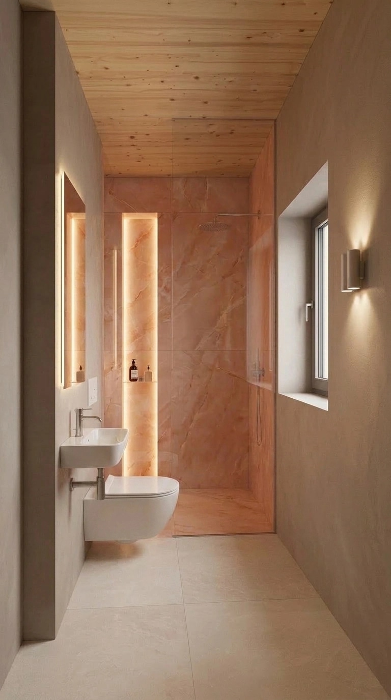 Contemporary Bathroom design — interior photo by GenRoom AI
