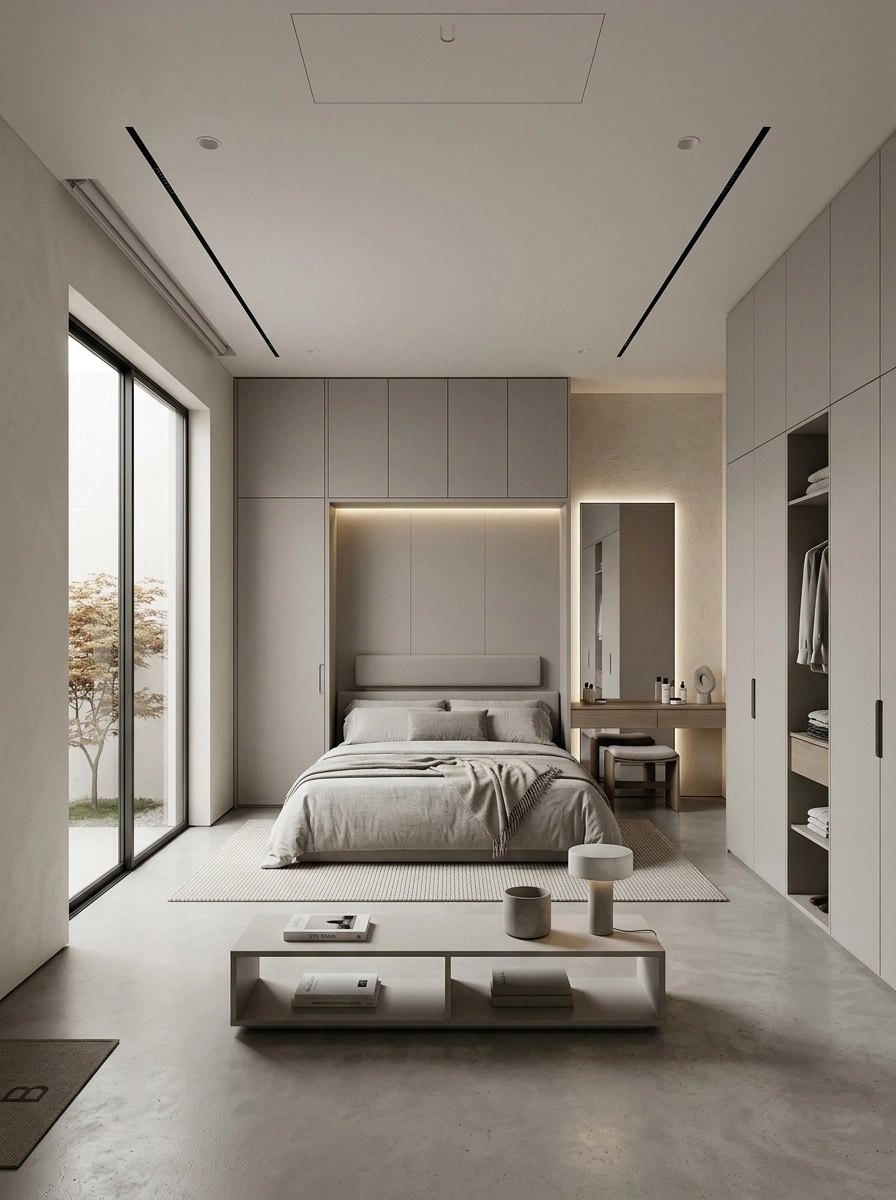 Minimalism Bedroom design — interior photo by GenRoom AI