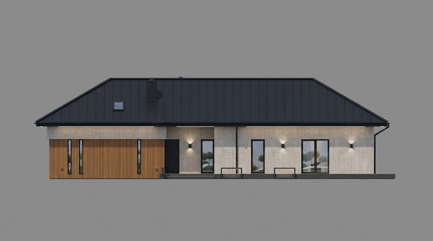 Facade design in Contemporary Facade style — Facade by GenRoom AI