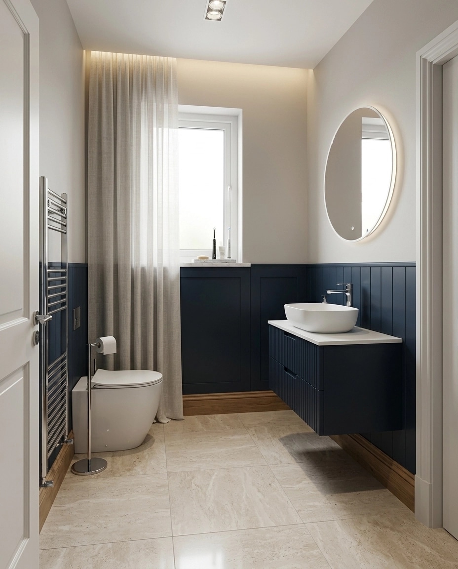 Bathroom interior in Contemporary style — photo by GenRoom AI