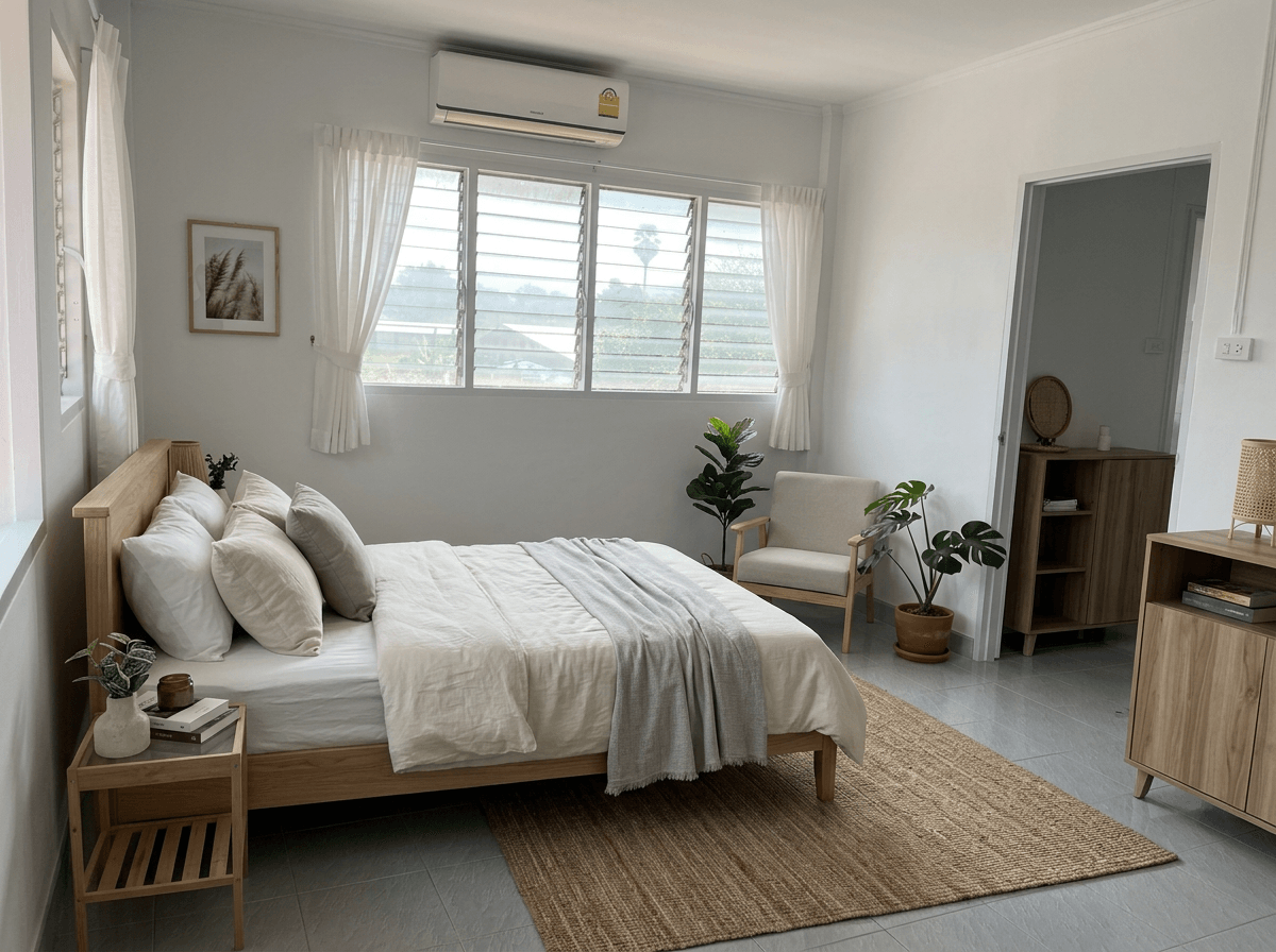 Contemporary Bedroom design — interior photo by GenRoom AI