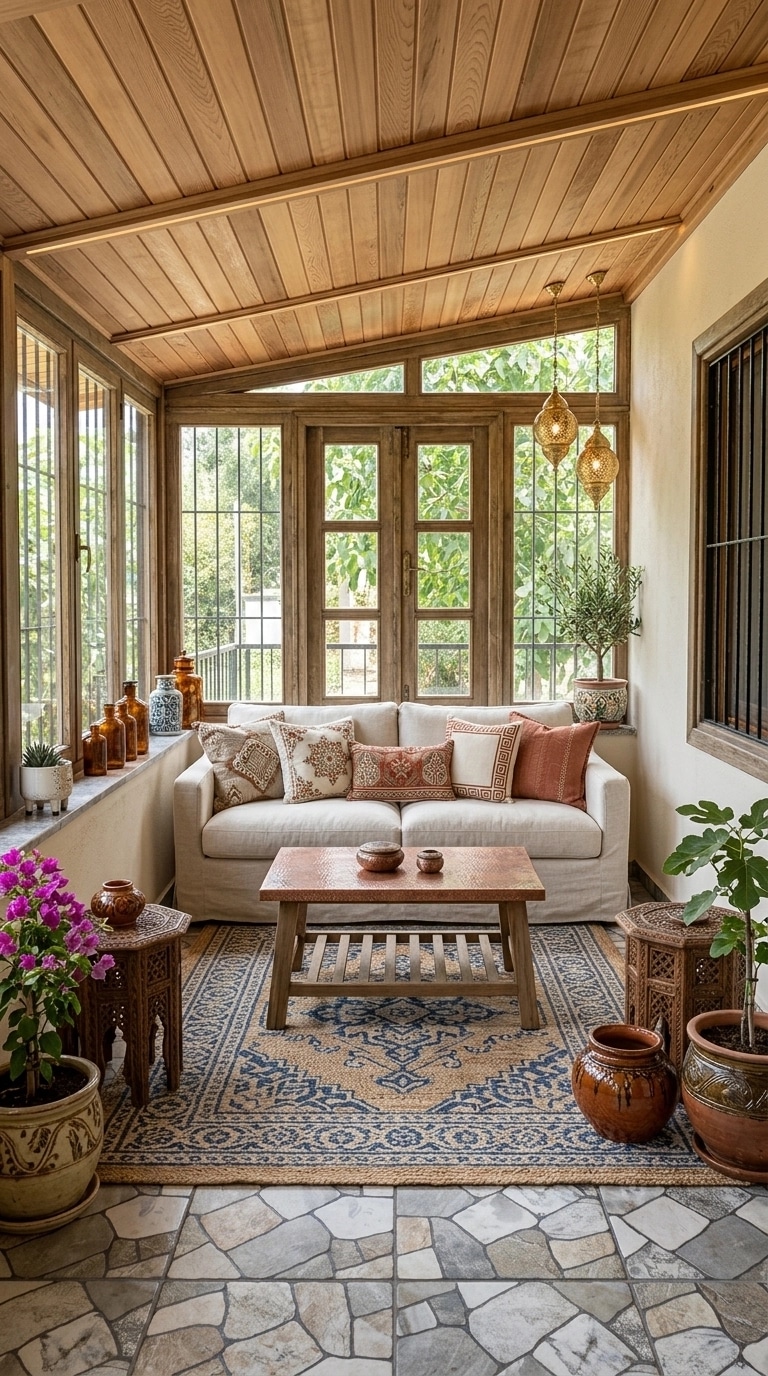 Interior design in Mediterranean style — terrace by GenRoom AI