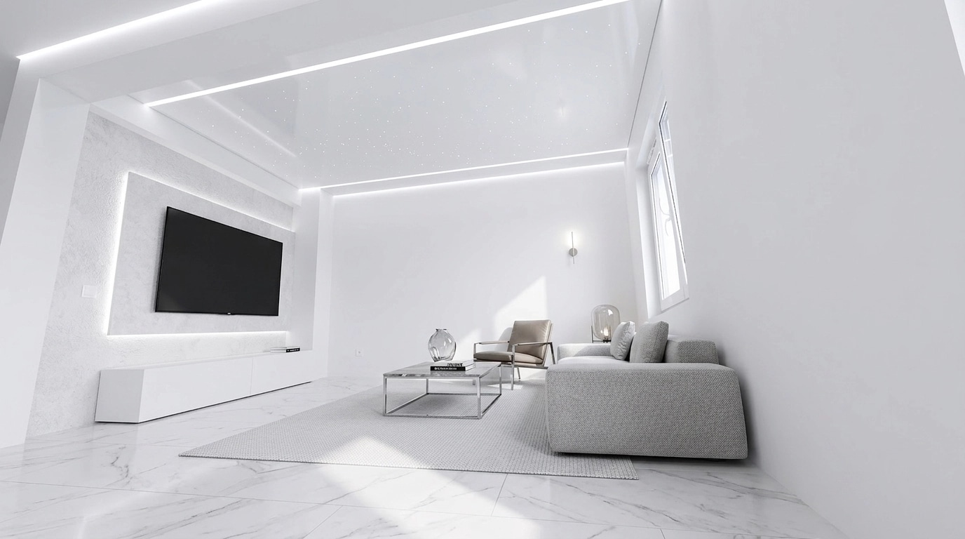 Interior design in Minimalism style — Living Room by GenRoom AI