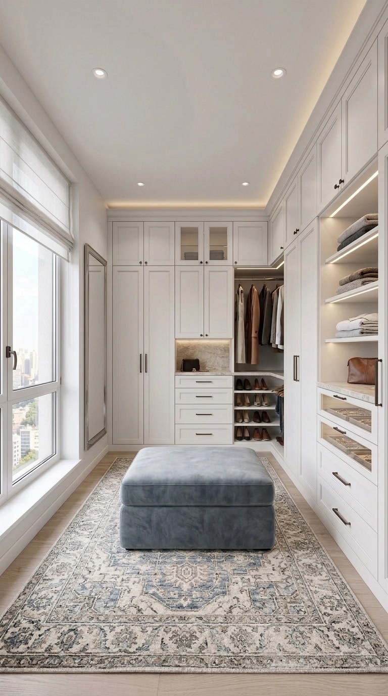 Interior design in Transitional style — wardrobe by GenRoom AI