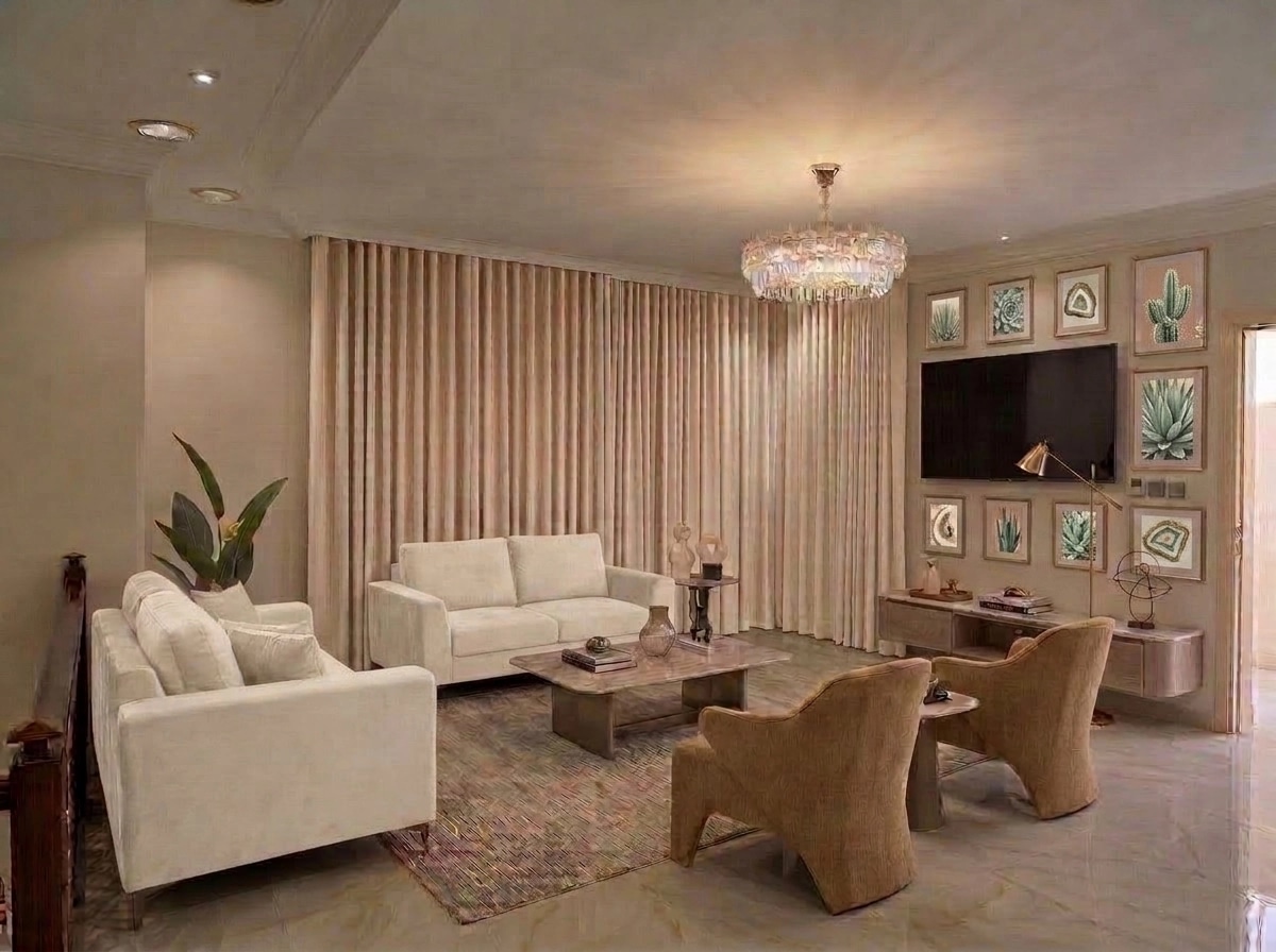 Interior design in Contemporary style — Living Room by GenRoom AI