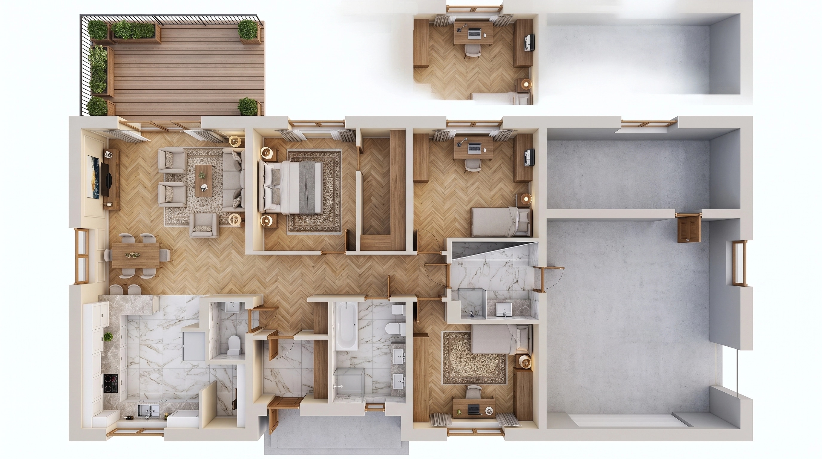 Transitional Living Room design — interior photo by GenRoom AI