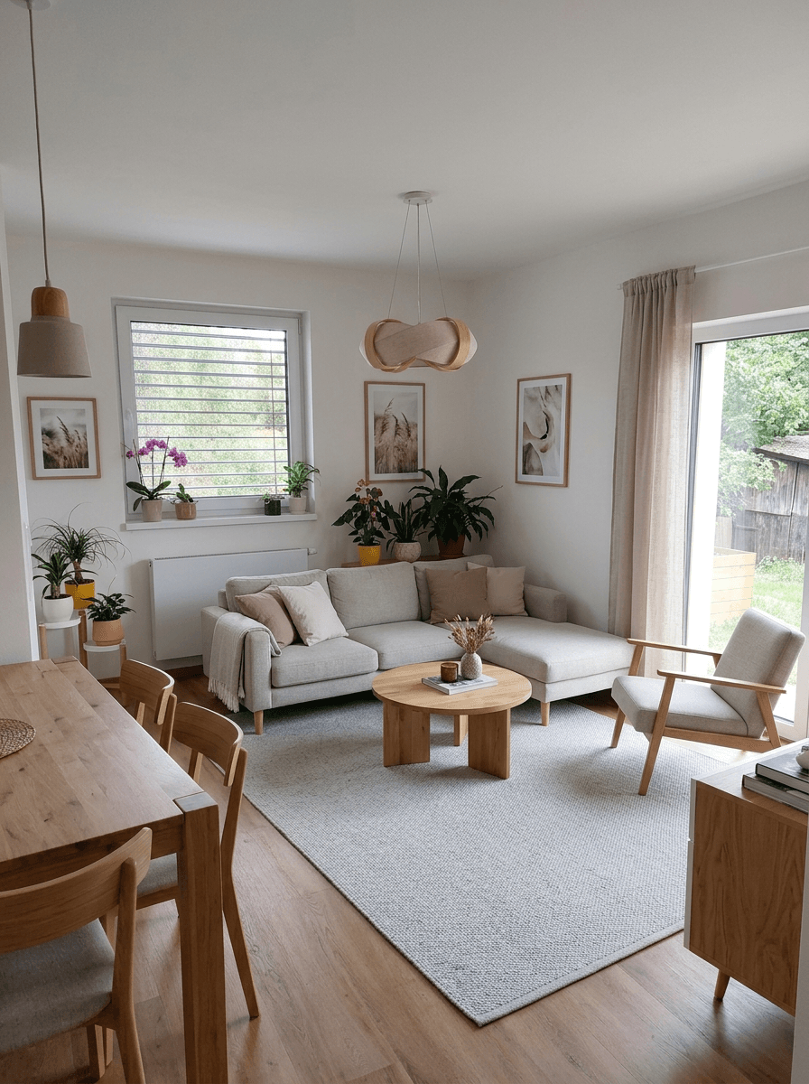 Interior design in Scandinavian style — Living Room by GenRoom AI