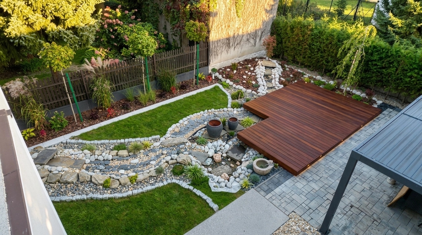 Yard design in no_style style — photo by GenRoom AI