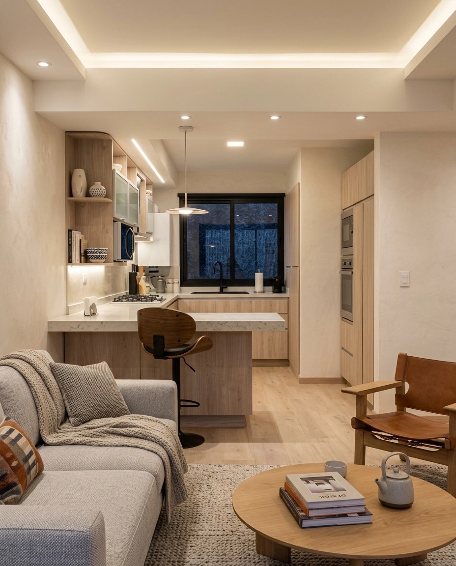 Scandinavian Living Room design — interior photo by GenRoom AI