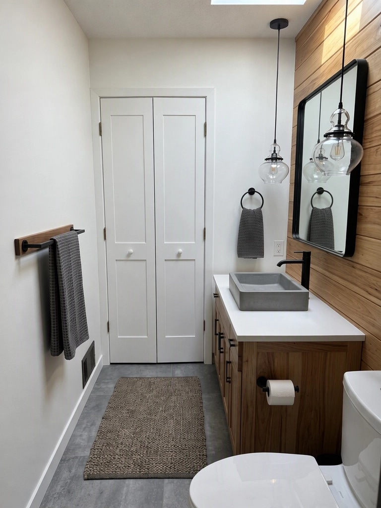 Interior design in Loft / Industrial style — Bathroom by GenRoom AI