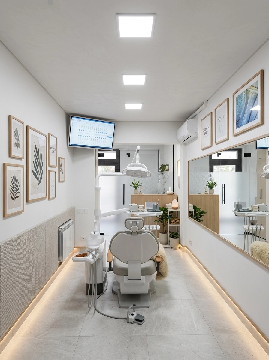 Interior design in Scandinavian style — clinic by GenRoom AI