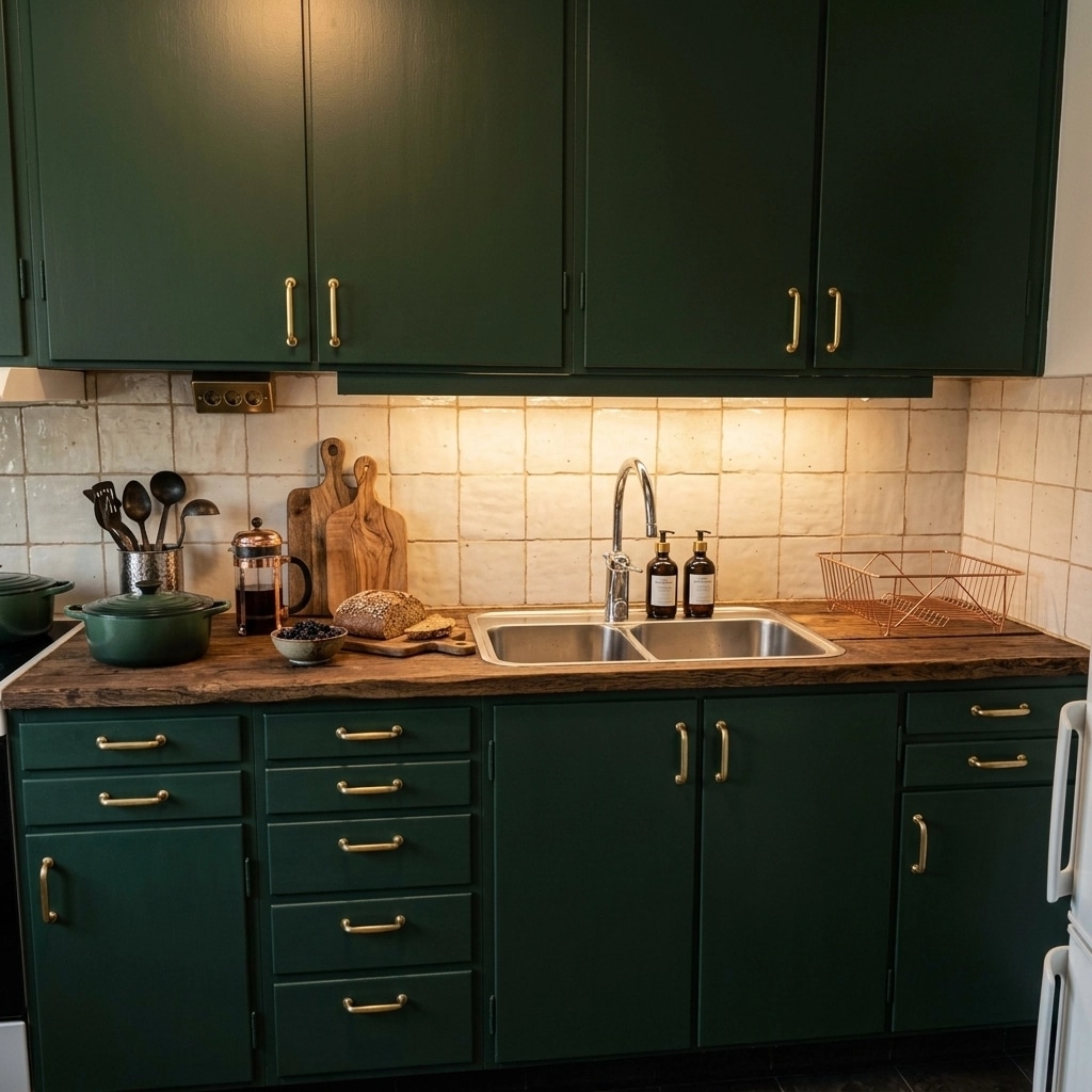 Kitchen interior in Rustic style — photo by GenRoom AI